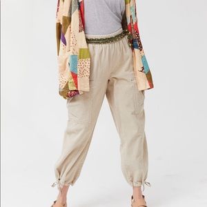 Corduroy cargo jogger pants